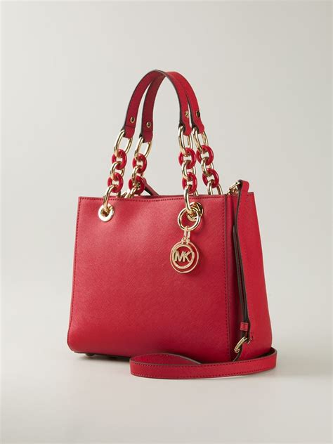 michael kors red bag front pocket|Michael Kors purse color chart.